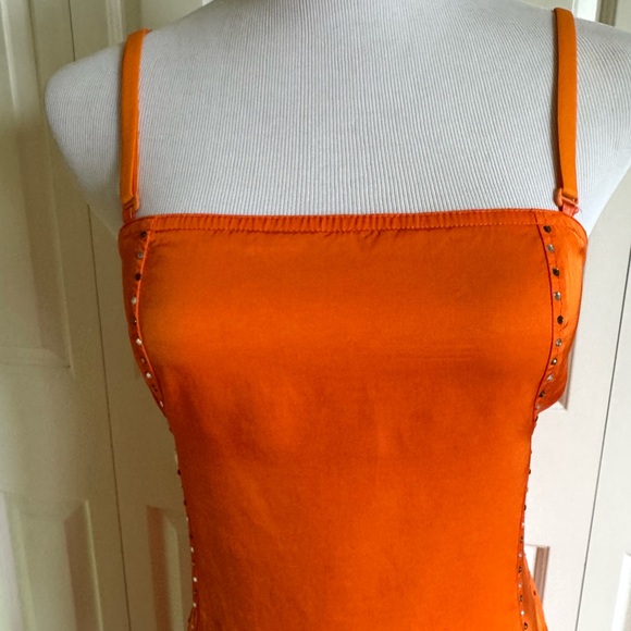 VERSACE JEANS COUTURE Orange Tank Dress 6/42 - Picture 3 of 11